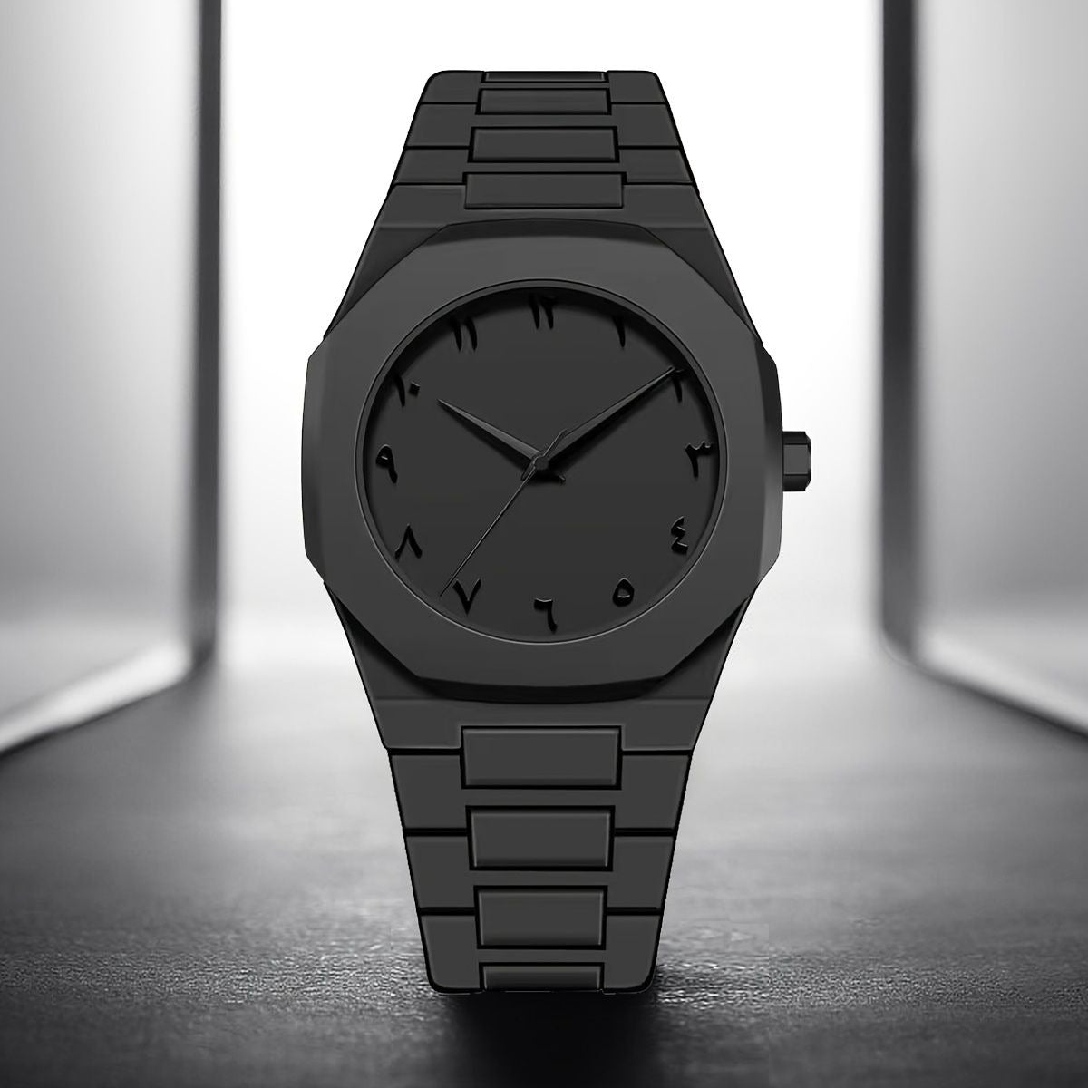 Full BLACK AURA Quartz Watch – Lightweight Design, , Premium Quality & Finish - Best Quality Analog Watch For Boys - Watch For Men | Full Black Color Watch - (Without Box)