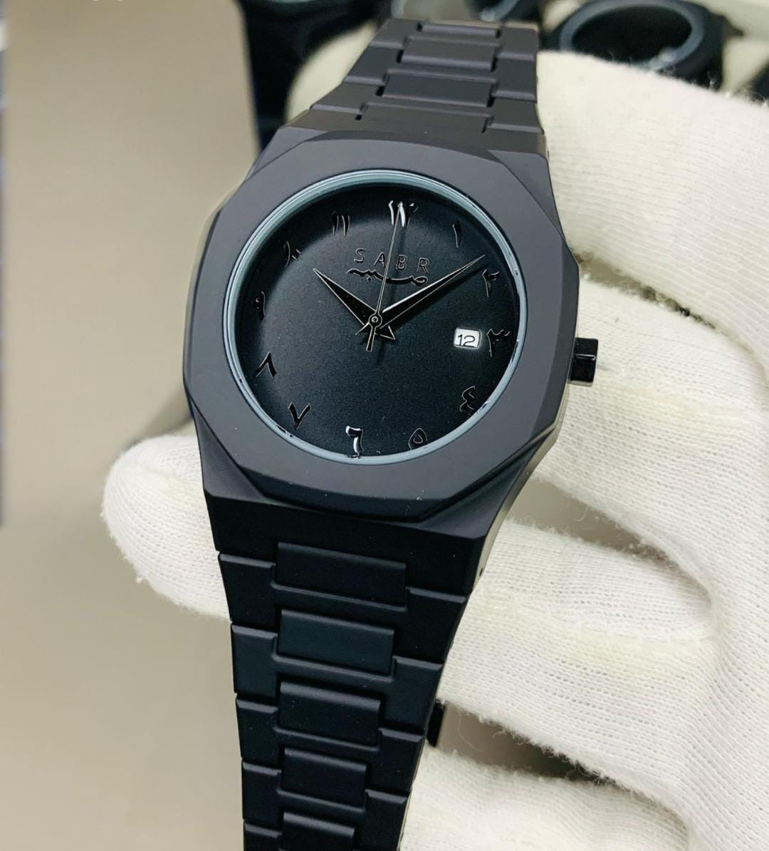 Full BLACK AURA Quartz Watch – Lightweight Design, , Premium Quality & Finish - Best Quality Analog Watch For Boys - Watch For Men | Full Black Color Watch - (Without Box)