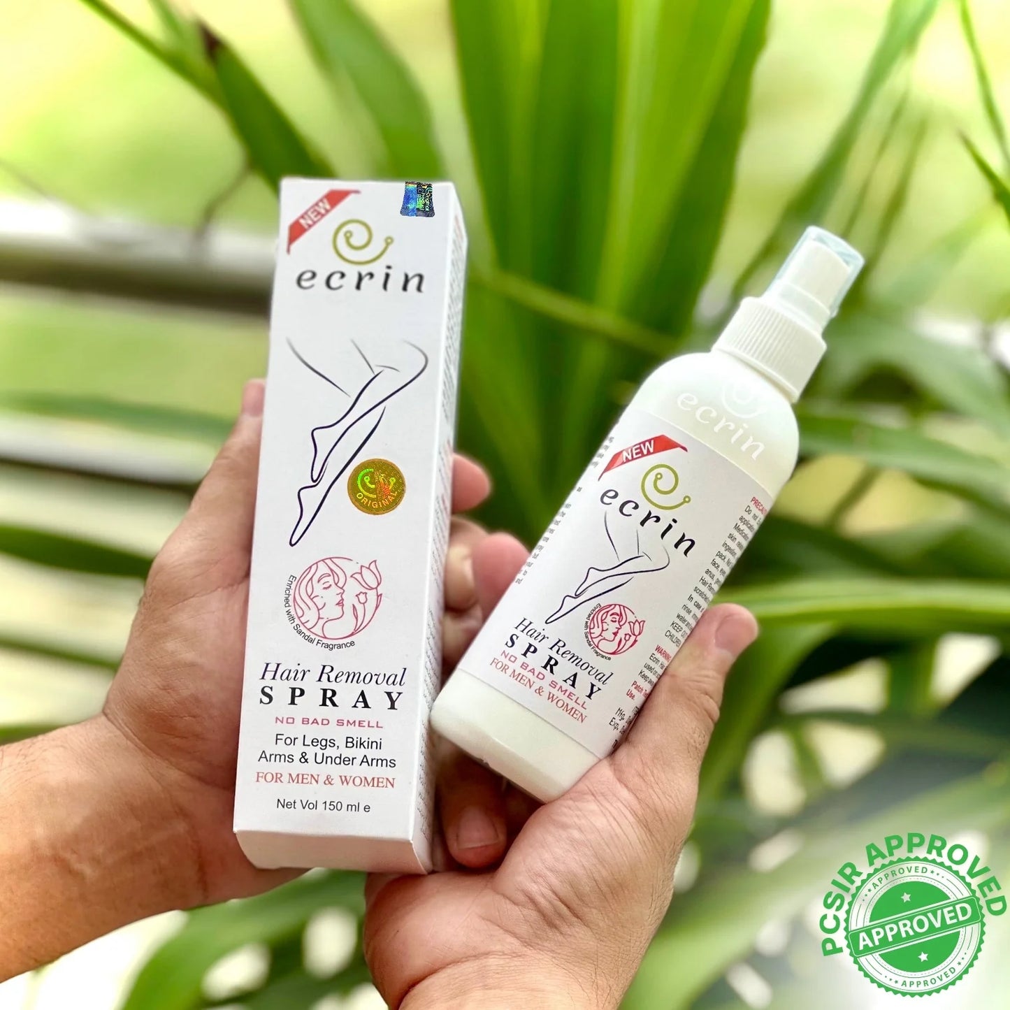 New Ecrin Hair Removal Foaming Spray - Advance Formula with Refreshing Fragrance