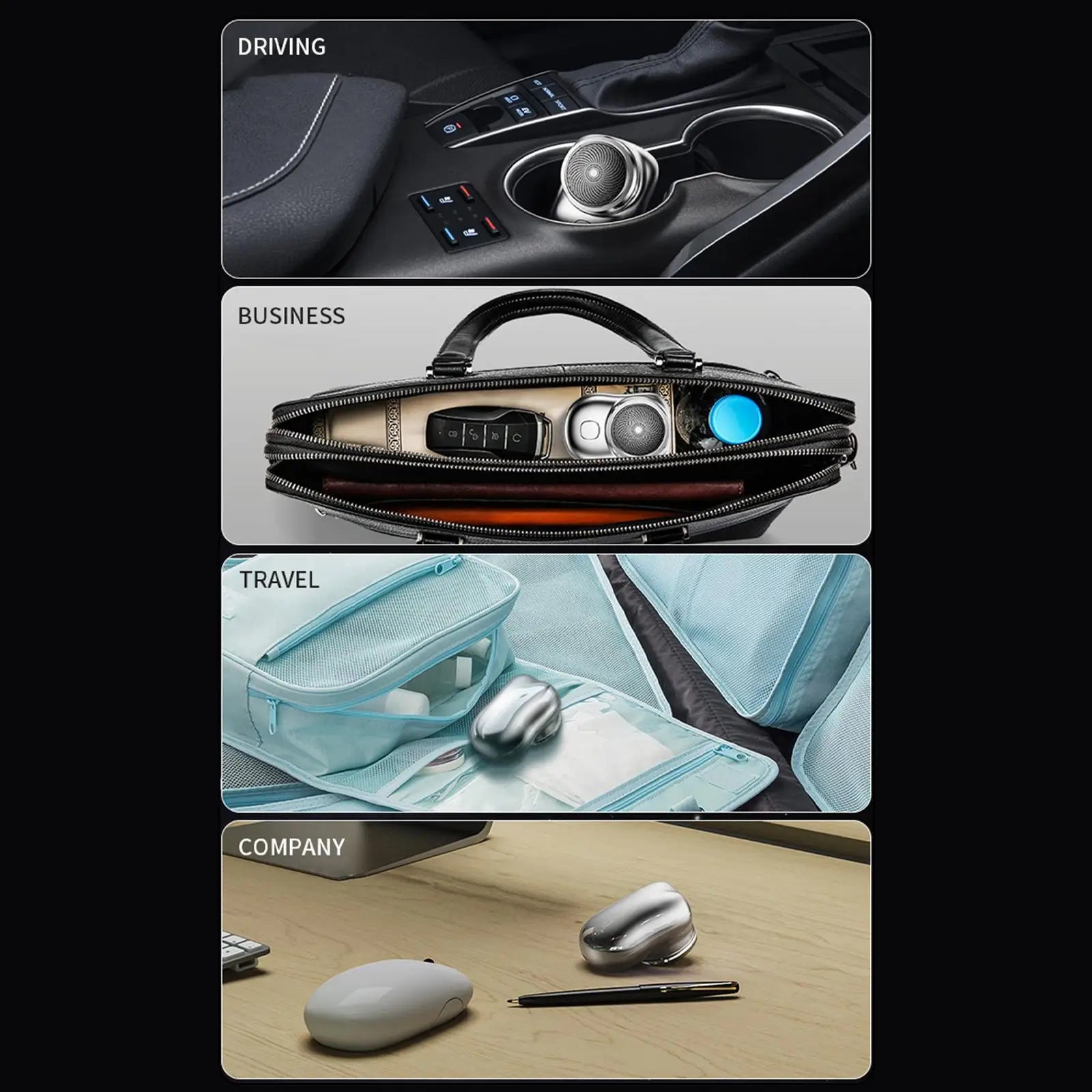 Mini Shaver 3 Blades Portable Electric Shaver Type-c Fast Charging Pocket Razor Beard Trimmer Shaving Machine