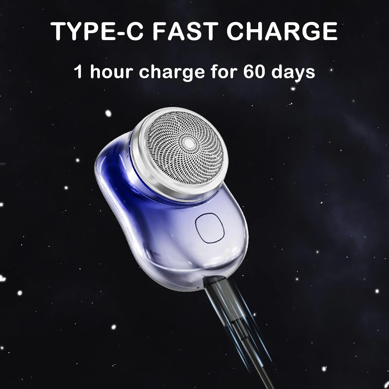 Mini Shaver 3 Blades Portable Electric Shaver Type-c Fast Charging Pocket Razor Beard Trimmer Shaving Machine