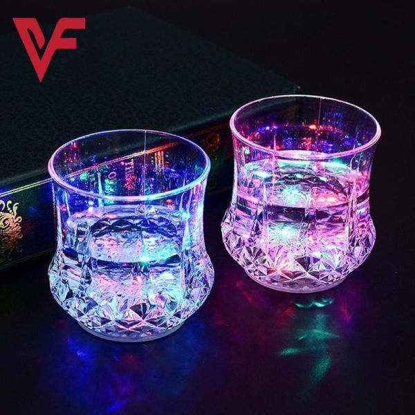 FLASHING CUP LED WATER SENSOR LIGHT UP CUP WITH HANDLE