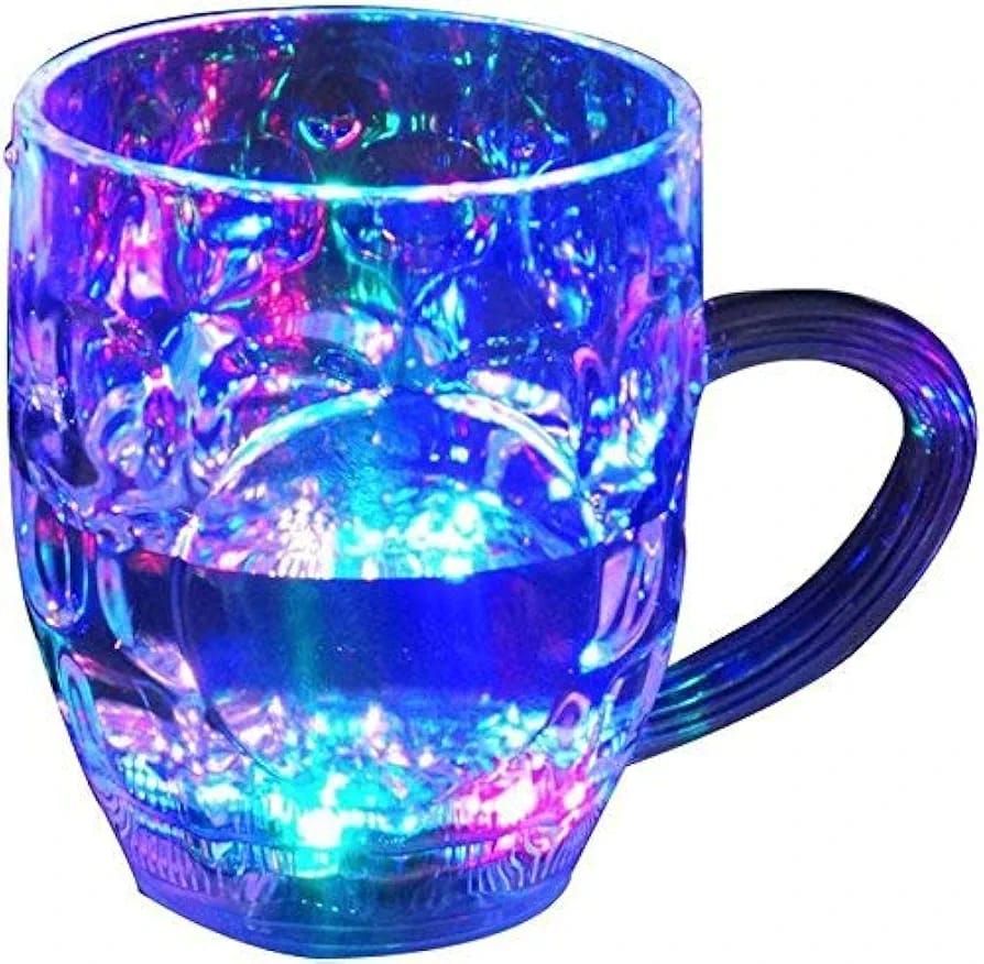 FLASHING CUP LED WATER SENSOR LIGHT UP CUP WITH HANDLE