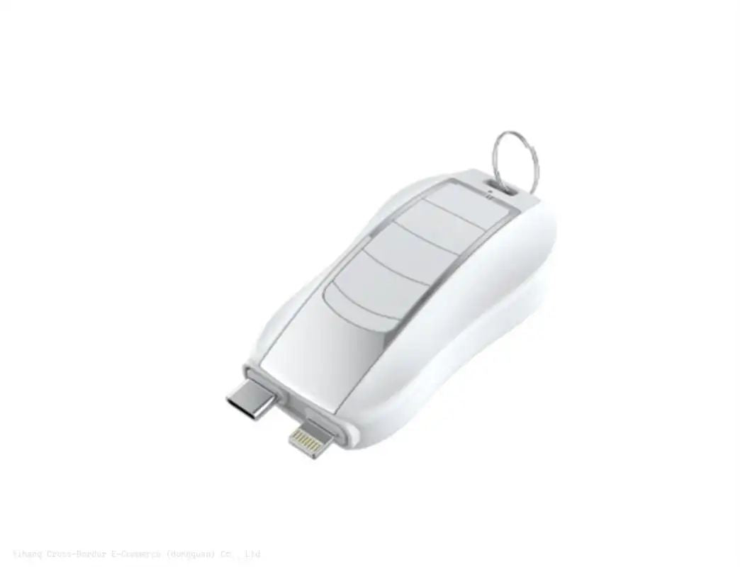 New 2 in 1 Keychain Portable Key chain Power Bank Emergency Charging Treasure Wireless Portable Charger