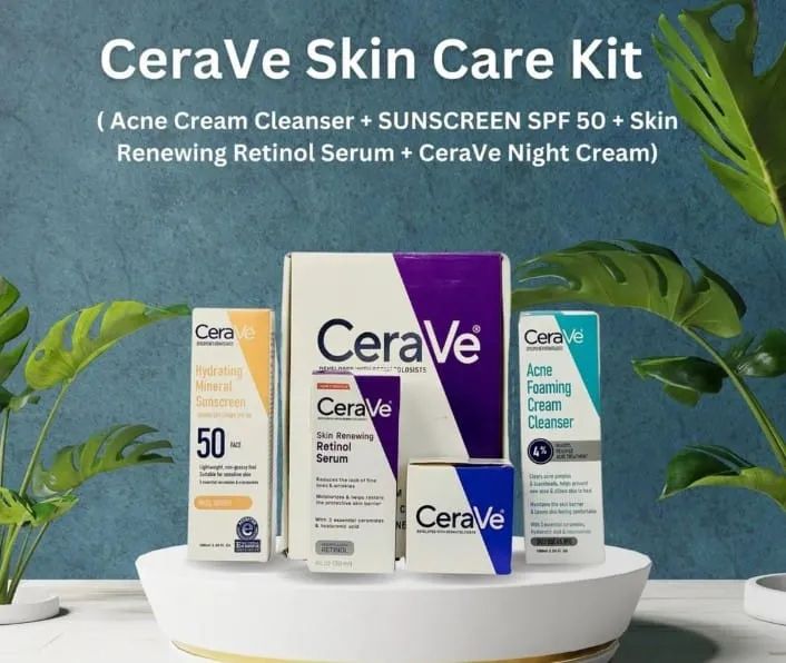 The CeraVe 4 in 1 Kit typically includes a combination of their popular products designed to cleanse hydrate and protect the skin